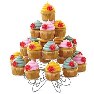 Image of Wilton Cupcakes &#039;N More Cupcake Stand, 4 Tier Dessert Stand