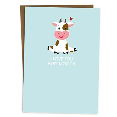 Image of BYANIKA A6 Happy Anniversary Card Love You Wedding Cards Romantic For Her Him Girlfriend Boyfriend Wife Husband Partner Cute Pun