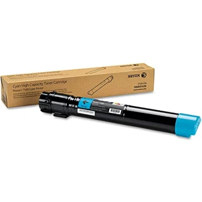 Image of Xerox Genuine Phaser 7500 Cyan High Capacity Toner Cartridge (17,800 pages) 106R01436