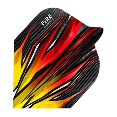 Image of Harrows Fire Extra Strong Dart Flights 5 Set Pack 15 in Total (Flame, Standard)