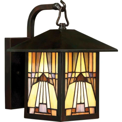 Image of Inglenook Outdoor 1 Light Small Wall Lantern Bronze Finish, E27