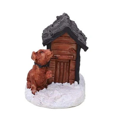 Image of Toyland® Mini Resin Christmas Collectible Ornament Village Scene Accessories Figures (Dog House 2.5 x 1.75 Inch)