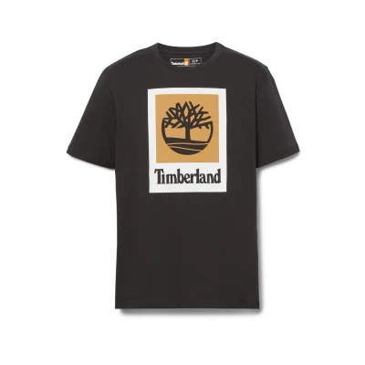 Image of Timberland Short Sleeve Print Tshirt, Men&#039;s, Size: XXL, Black