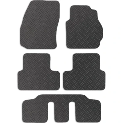 Image of Carsio Car Mats For Mazda 5 2005 2011 Tailored Fit Rubber Floor Mat Set Complete Accessory Black Custom Fitted Anti Slip Backing, Heavy Duty &amp; Waterproof