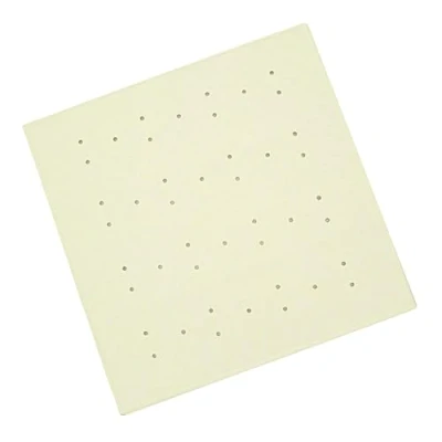 Image of Blue Canyon Nonslip Antibacterial Rubber Shower Mats, Quick Dry Bathmat for with Suction Pads &amp; Drain Holes, Mould Resistant Bathroom Accessory, Durable Bath Rug Runner 53x53 cm Cream