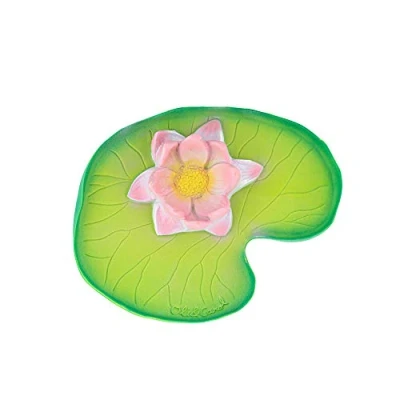 Image of Oli &amp; Carol Natural Rubber Bath Toy, Water Lily, 13 cm