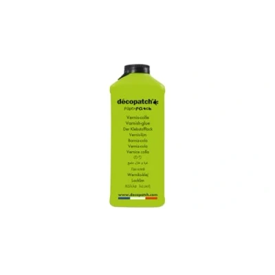 Image of Décopatch Ref PP600AO PaperPatch Glossy Glue 600g Tub Formualted with Varnish, No Pull In or Crinkle, Child Safe &amp; Food Safe, Suitable for Wood, Metal, Plastic More.