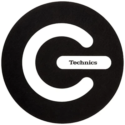 Image of Magma 60671 Technics Slipmat On Off, black,white