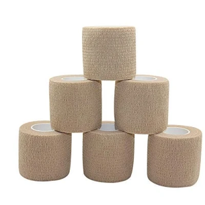 Image of NT First Step Cohesive Bandage 5cm x 4.5m (Skin, Box of 6)