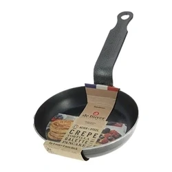 Image of De Buyer Black Iron Blinis Pan 12cm