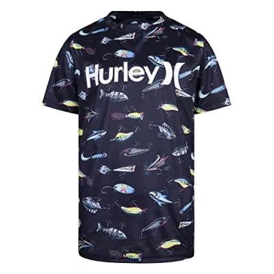 Image of Hurley Boy&#039;s Hrlb Lure Upf S/S Top T Shirt, X6n, 8 Years UK