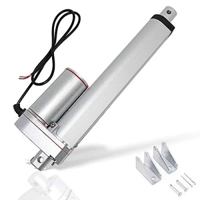 Image of ECO WORTHY 12V 6 Inch Stroke Linear Actuator 330lbs Maximum Lift with Mounting Brackets (12VDC 6&#039;&#039;)