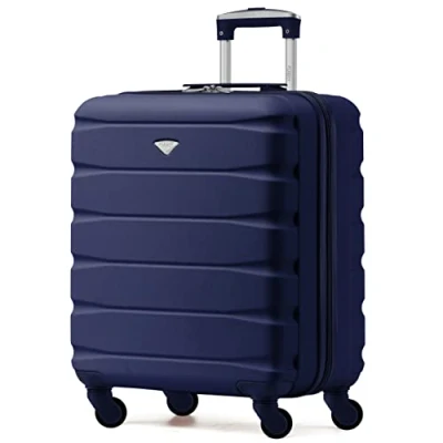 Image of Flight Knight Lightweight 4 Wheel ABS Hard Case Suitcases Cabin Carry On Hand Luggage Approved for Airlines Including British Airways &amp; Maximum Size easyJet Large Bag 56x45x25cm