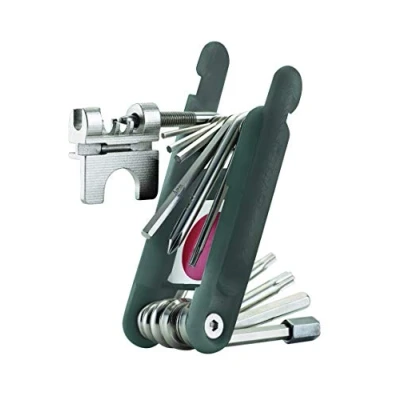Image of WELDTITE 20 Function Multi Tool Includes Spoke Keys, Hex Torx Chain Breaker and Hook Emergency Puncture Repair