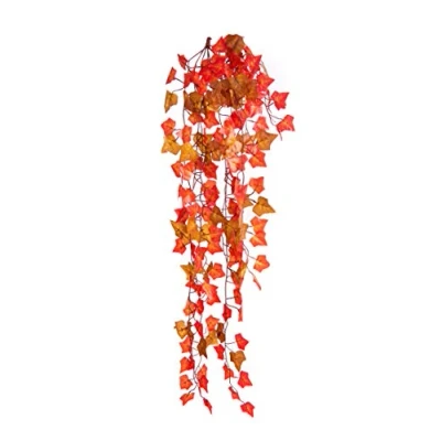 Image of Best Artificial 100cm Trailing Ivy Garland Hanging Vine String Plant (Two Tone Autumn English TI15)