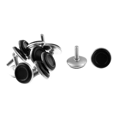 Image of sourcing map Screw On Type Furniture Table Desk Glide Leveling Foot M6 Thread 12pcs