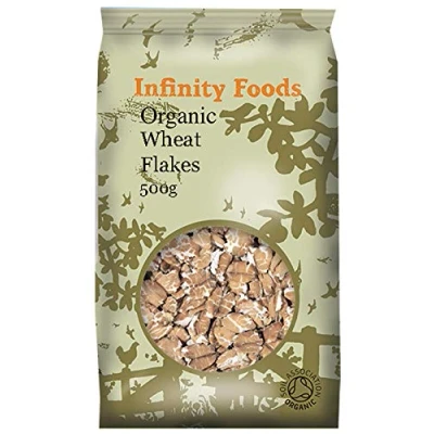 Image of Infinity Foods Organic Wheat Flakes, 500g