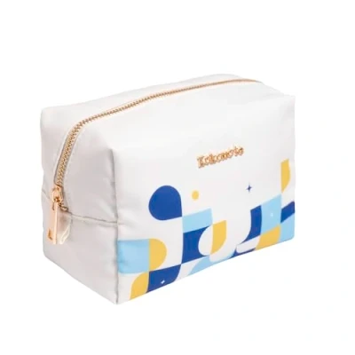 Image of Kokonote Akalia Cosmetic Bag 6.9 x 4.3 3.7 inches 17.5 11 9.5 cm Case Large Pencil Pouch Travel Toiletry