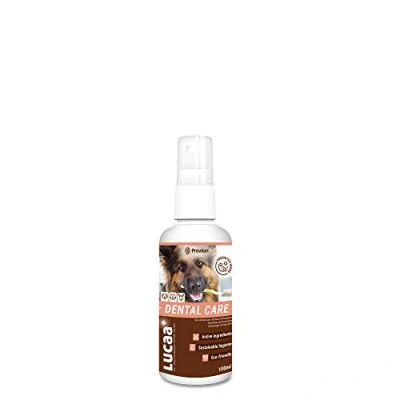 Image of LUCAA+ Pets Dental Care 100 ml Teeth Hygiene for Dogs and Cats with Probiotics Bio, Vegan &amp; Organic