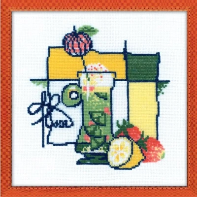 Image of RIOLIS Cocktail Cross Stitch Kit, Multi Color