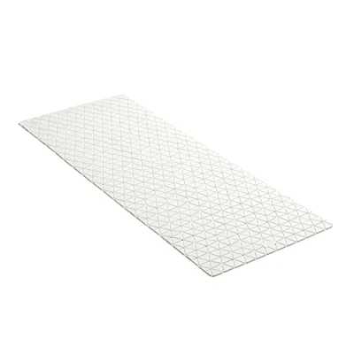 Image of TATAY Bath Mat, Rubber, White, 97 x 36 cm
