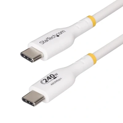 Image of StarTech.com 2m USB C 240W PD White Charging Cable