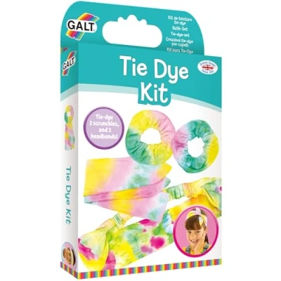 Image of Galt Tie Dye Kit Craft for Kids, Making Make Your Own Fabulous Hair Accessories &amp; More DIY Kit, Set Children Arts and Crafts Girls Boys Ages 5 Years +