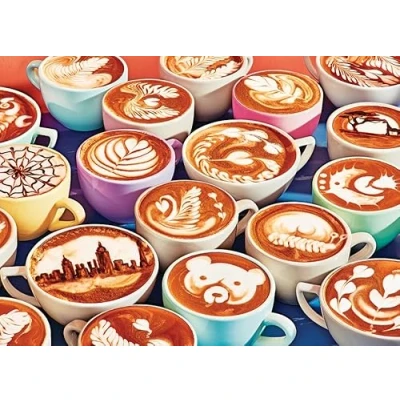 Image of Cobble Hill 1000 Piece Puzzle BaristArt Sample Poster Included