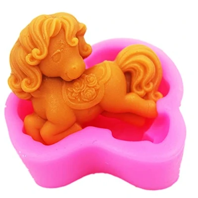Image of LC Horse Silicone Moulds Handmade Soap Molds Mould DIY Mold For Baking, Cake, Chocolate
