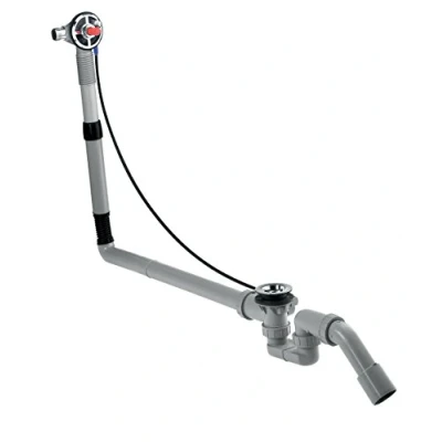 Image of hansgrohe basic set for Exafill bath filler with waste and overflow large bathtubs