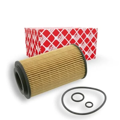 Image of 15430RBDE01, 15430RBDE02 Oil Filter FEBI BILSTEIN 27191 with gaskets Insert CHRYSLER: PT Cruiser Estate
