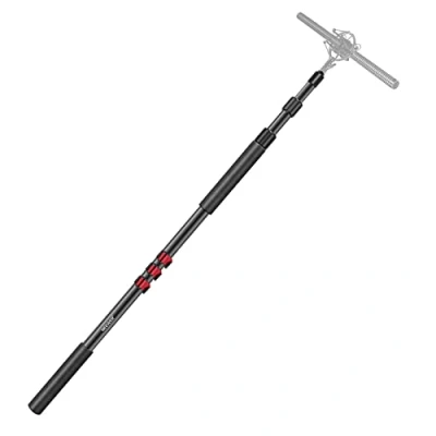 Image of NEEWER NW 7000 Microphone Boom Arm, 3 Section Extendable Handheld Mic Arm with 3/8&quot; &amp; to 5/8&quot; Screw Adapter, 3ft 8ft Adjustable Length,Auxiliary