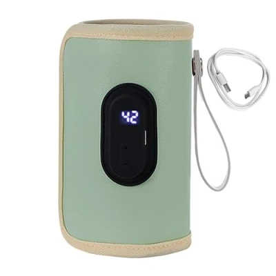 Image of Fast Bottle Warmer Portable Milk with LCD Display Accurate Temperature Control, for Warming Milk, Breastmilk Home, Family Travel Teksome