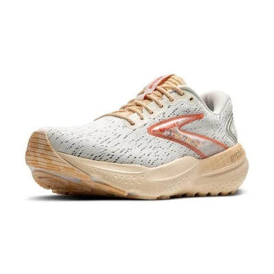 Image of Brooks Men’s Glycerin 21 Neutral Running Shoe, Snow/Dawn/Straw, 7.5 UK