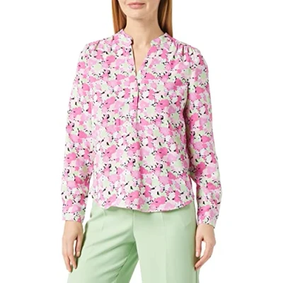 Image of SELECTED FEMME Women&#039;s Slfmivi Ls Top B Noos Blouse, Black/AOP: AOP, 8