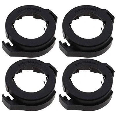 Image of Create idea 4PCS HID H7 LED Bulb Base Adapter Holder Headlight Socket Retainer Clips Black Compatible with Magotan Espace MK3