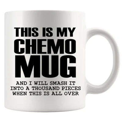 Image of This Is My Chemo Mug Cancer Survivor Gifts Awareness Get Well Patient Breast Cervical Motivational Inspirational Gift From Friends Family Novelty Drinkware Ceramic (White, 11 oz)
