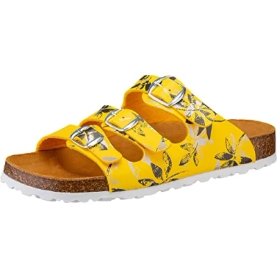 Image of Lico Women&#039;s Bioline Leave Mule, Gelb, 6.5 UK