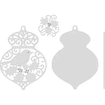 Image of Robin and Holly Bauble Sweet Dixie Cutting Die