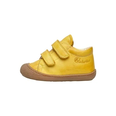 Image of Naturino Cocoon VL Leather First Steps Shoes Yellow 17
