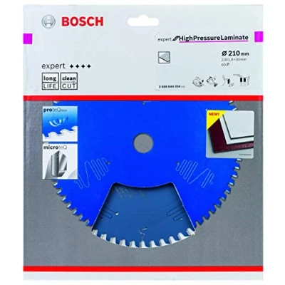 Image of Bosch Professional 1 x Expert for High Pressure Laminate Circular Saw Blade (for Plates, Diameter 250 30 2.8 mm, Teeth 80, Table Saws Accessories)