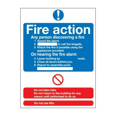 Image of Sitesafe IF You Discover A Fire Rigid PVC Sign 210 x 297mm