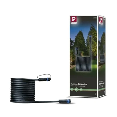 Image of Paulmann Plug &amp; Shine cable 94276, 5 m, 1 on/1 off, black