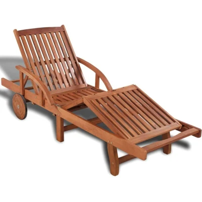 Image of vidaXL Sun Lounger Solid Acacia Wood