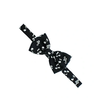 Image of Zac&#039;s Alter Ego Fancy Dress Musical Notes Formal Bow Tie
