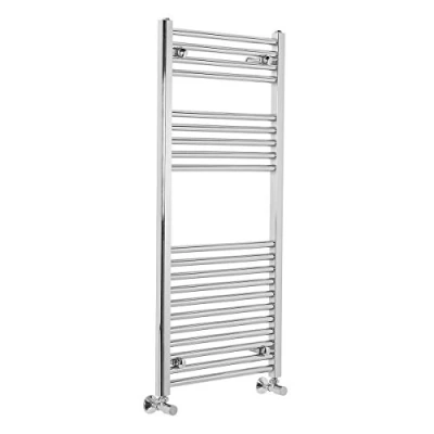 Image of Warmehaus Contemporary Straight Heated Bathroom Towel Rail Radiator Rad 1100 x 500 Chrome