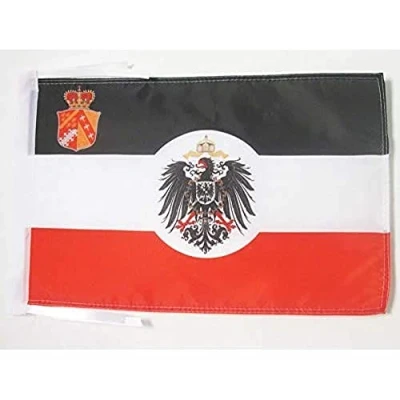 Image of AZ Flag Alsace Lorraine 1871 1919 18&#039;&#039; x 12&#039;&#039; 100% Polyester Reichsland Elsaß Lothringen Small Banner with Two Cords Fade Resistant Vivid Colors 18x12 in 45x30 Cm