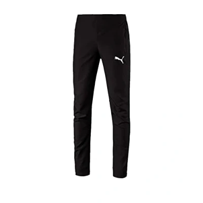 Image of PUMA Liga Sideline Woven Pants Black White, Small