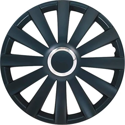 Image of AUTO STYLE Set wheel covers Spyder 17 inch black + chrome ring
