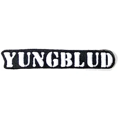 Image of Yungblud Logo Stencil Iron On Patch (One Size) (Black/White)